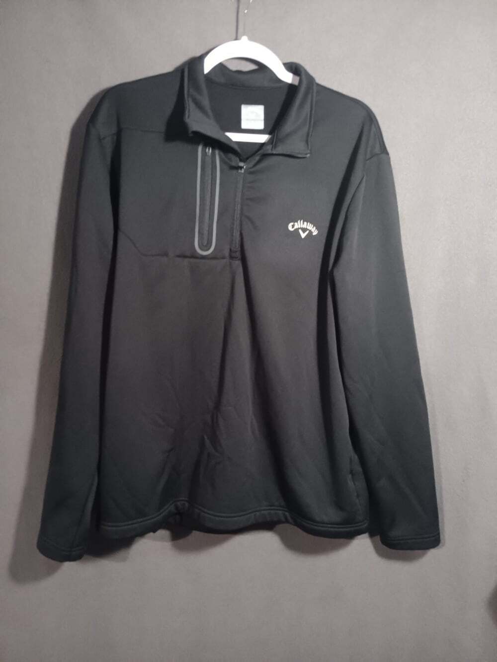 Callaway Golf Quarter Zip Jacket Pullover With Pockets Black Men's Size L